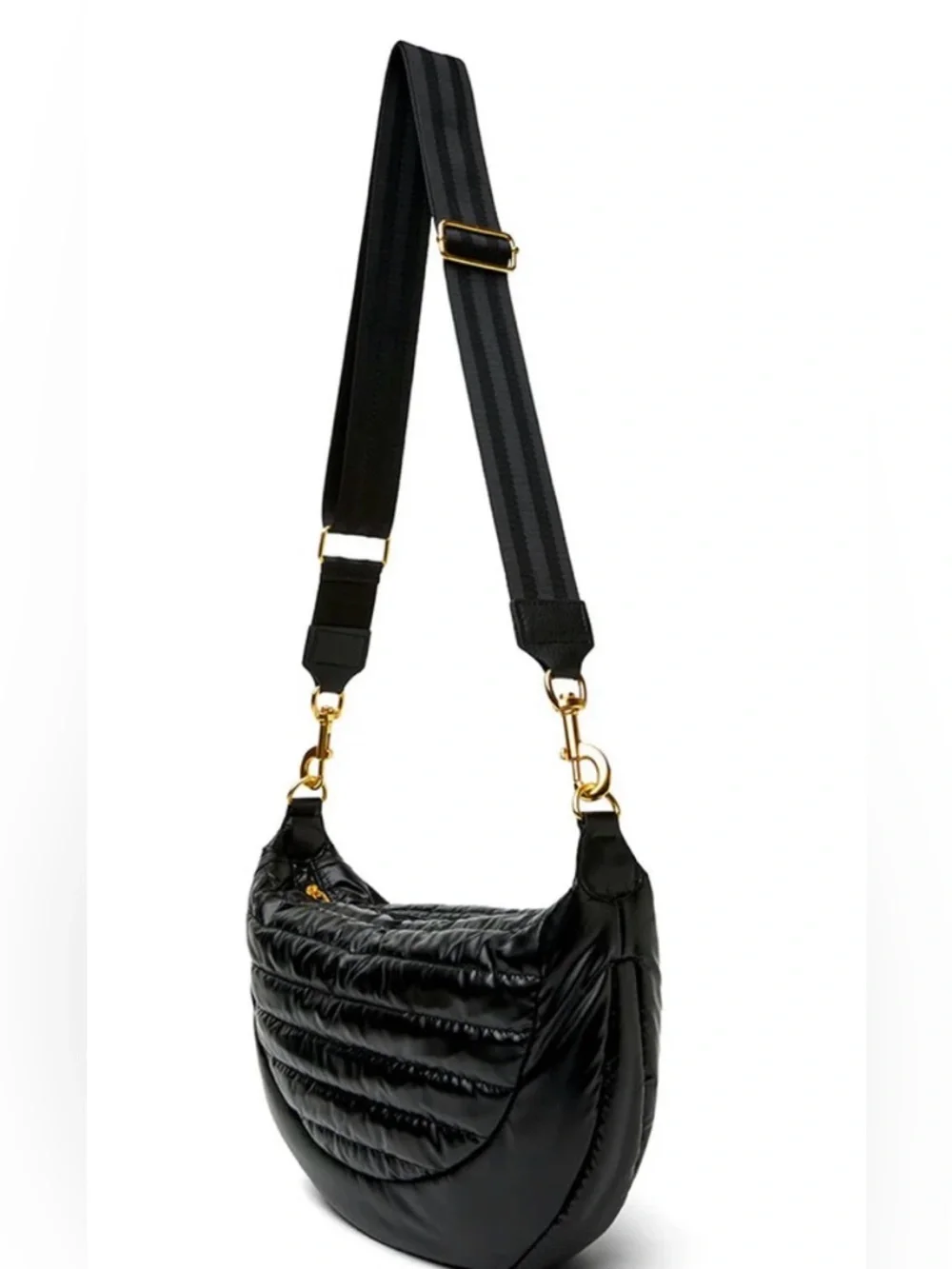 THINK ROYLN Elton Bag in Pearl Black‎ with Gold NIB
